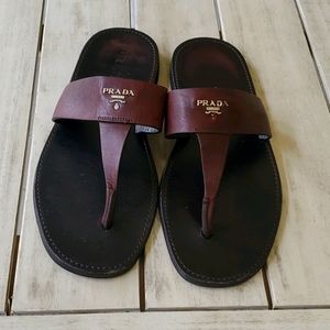Prada leather sandals